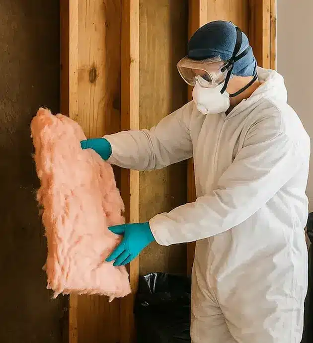 heavily soaked insulation