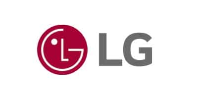 The LG logo consists of a stylized circular icon in deep red on the left side featuring the letters "L" and "G" in a modern design, paired with the gray text "LG" on the right. This is the corporate branding for LG Electronics, a major South Korean multinational technology company. The logo represents the company's identity across its consumer electronics, appliances, and display products.